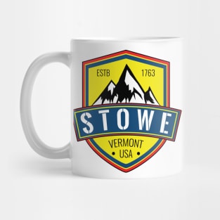 Skiing Stowe Vermont Ski Snowboarding Mug